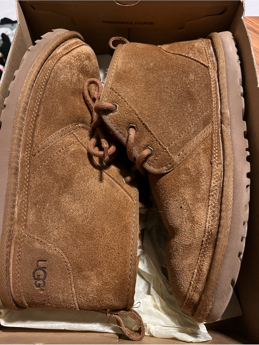 UGG  Brown Suede Chukka Boots - Casual Lace-Up
